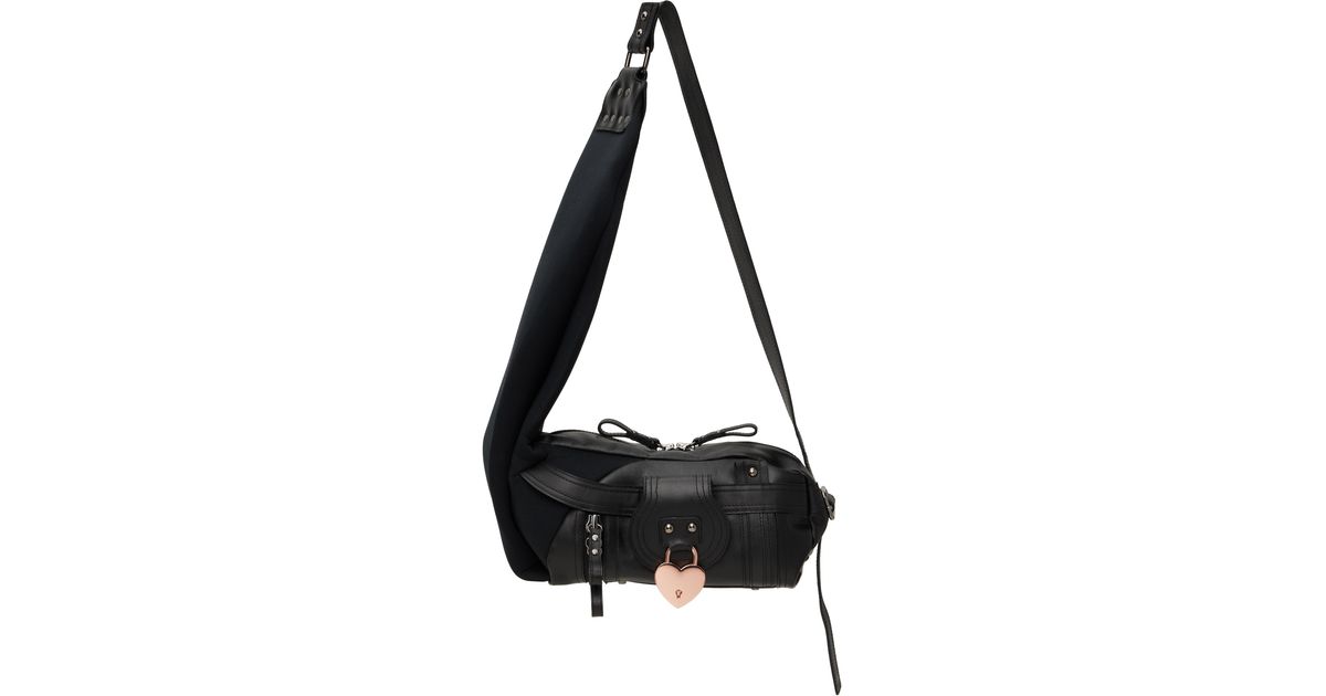 OTTOLINGER Mini Neoprene Leather Bag in Black | Lyst