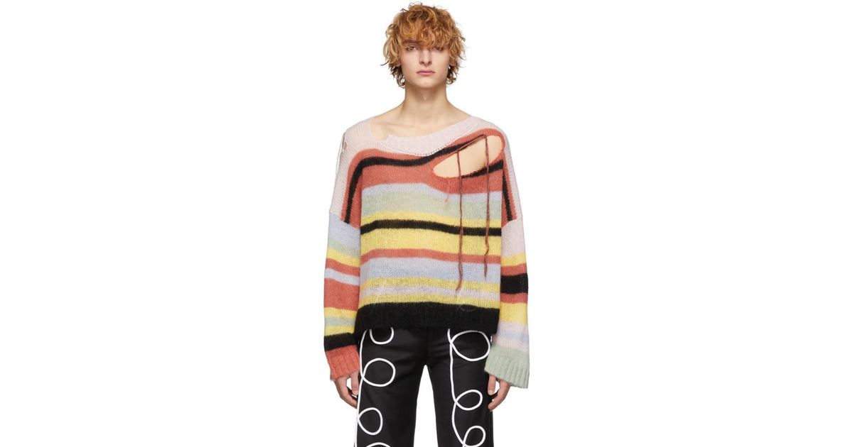 Charles Jeffrey Wool Multicolor Stripe 