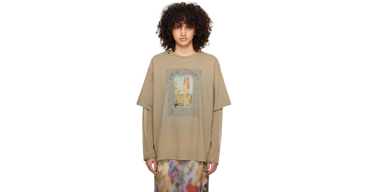 Acne Studios トープ レイヤード 長袖tシャツ | Lyst Acne Studios トープ レイヤード 長袖tシャツ | Lyst