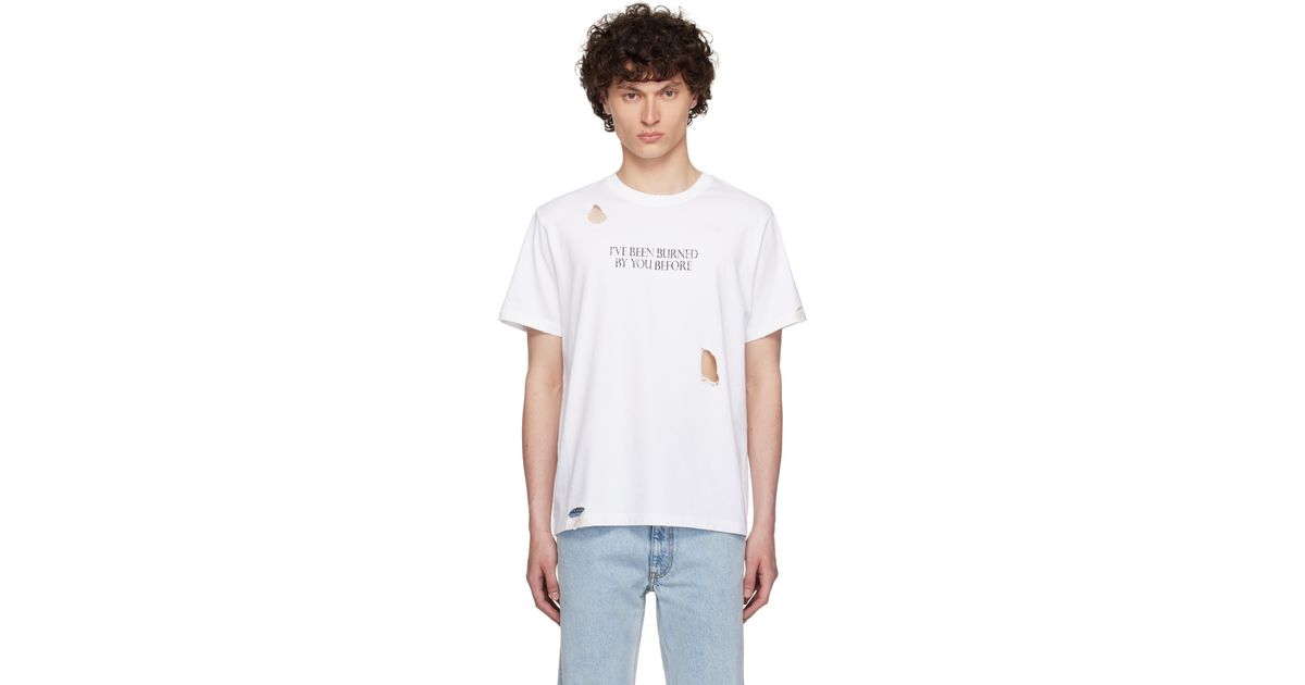 Coperni Disney 'Burned By You Before' Boxy T-Shirt in White