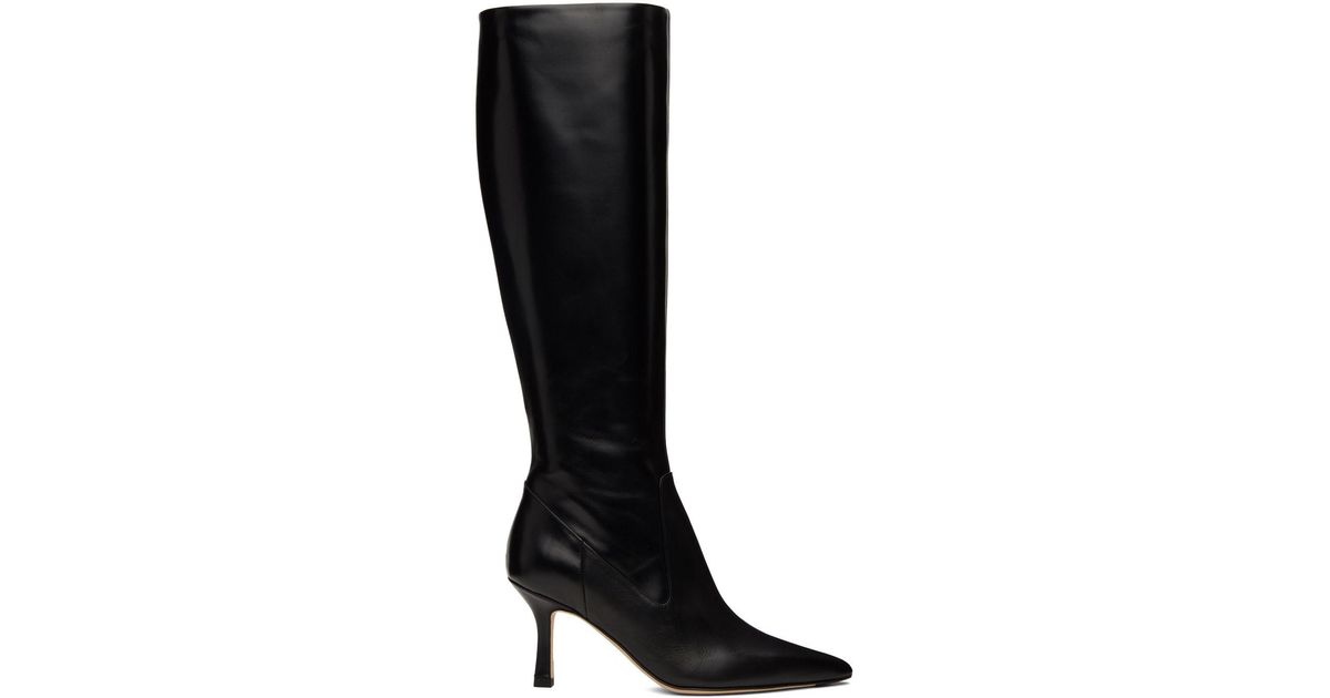 Assembly Leather Aeyde Viv Boots in Black | Lyst