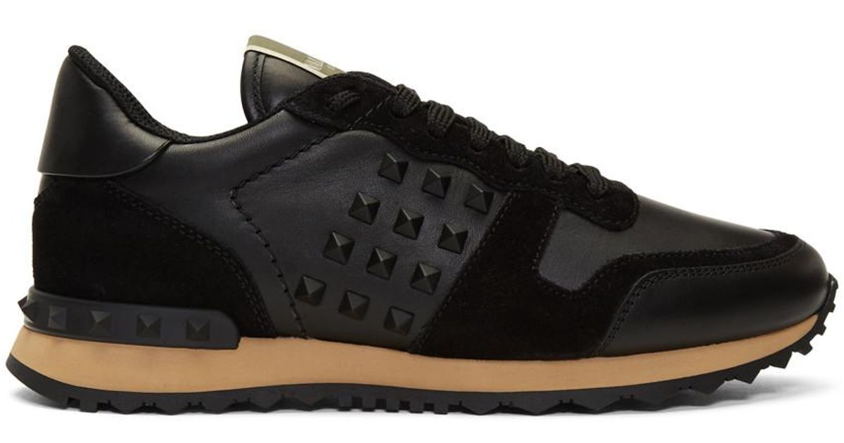 black valentino garavani rockstud sneakers