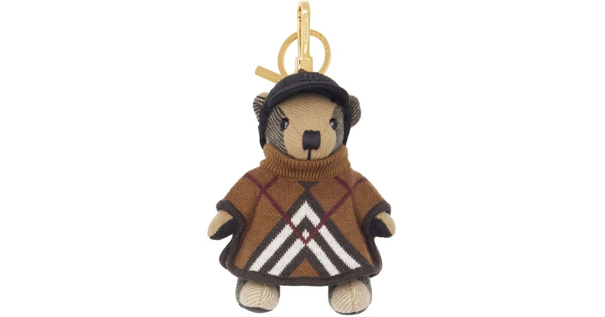 Louis Vuitton Brown Shearling Teddy Bear Bag Charm and Key Holder