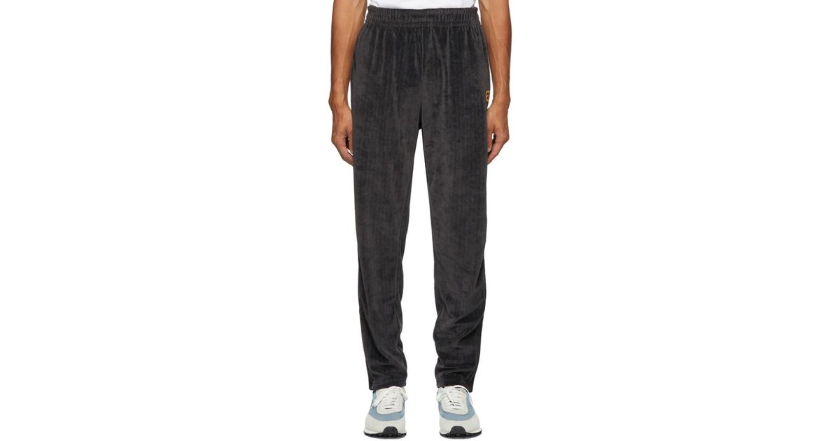nike black velour lounge pants