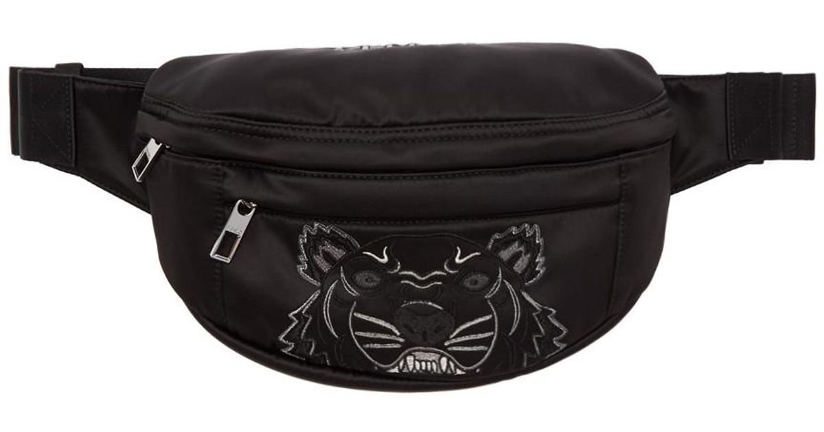 KENZO Satin Black Limited Edition Holiday Tiger Bum Bag | Lyst