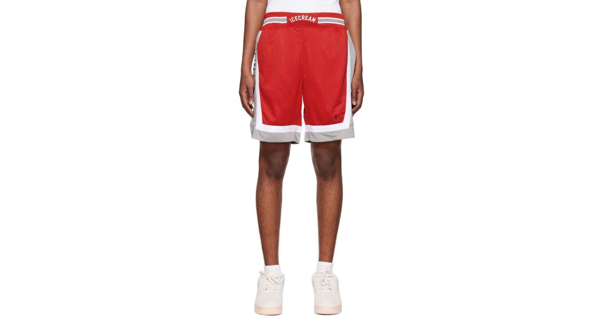 ICECREAM Synthetic Basketball Shorts in Red for Men Lyst UK