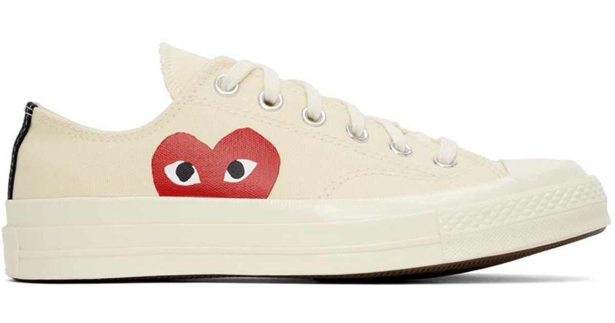 Converse basse blanche comme des garcons hotsell