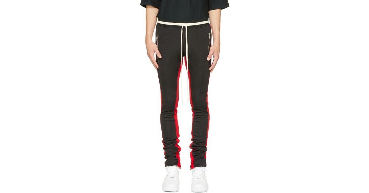 fear of god double stripe track pants
