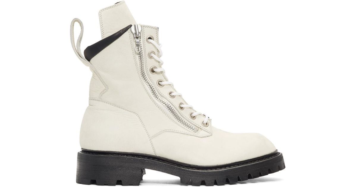 off white combat boots