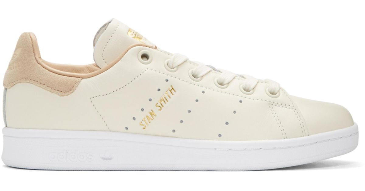 Baskets blanc cassé Stan Smith Premium adidas Originals en coloris Blanc |  Lyst