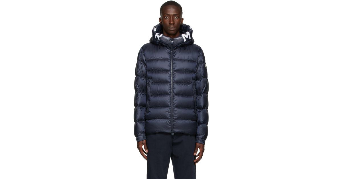 Moncler Synthetic Down Salzman Jacket in Navy (Blue) for Men - Lyst
