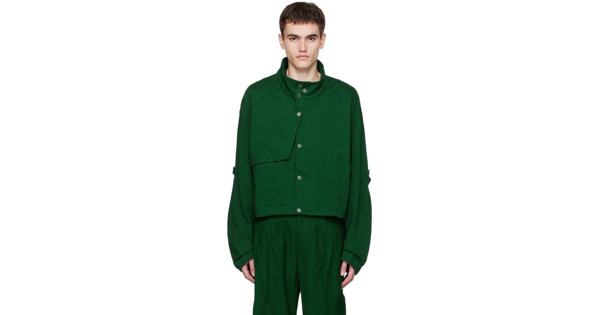 Kiko Kostadinov Green Meno Jacket for Men | Lyst UK