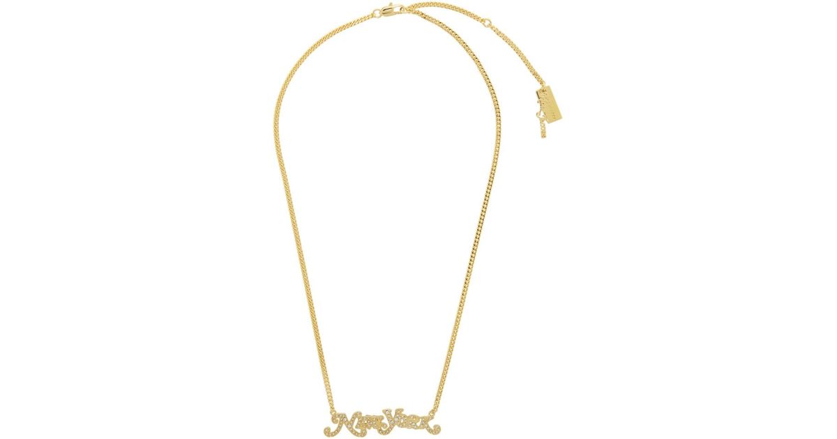 Marc jacobs 2024 nameplate necklace