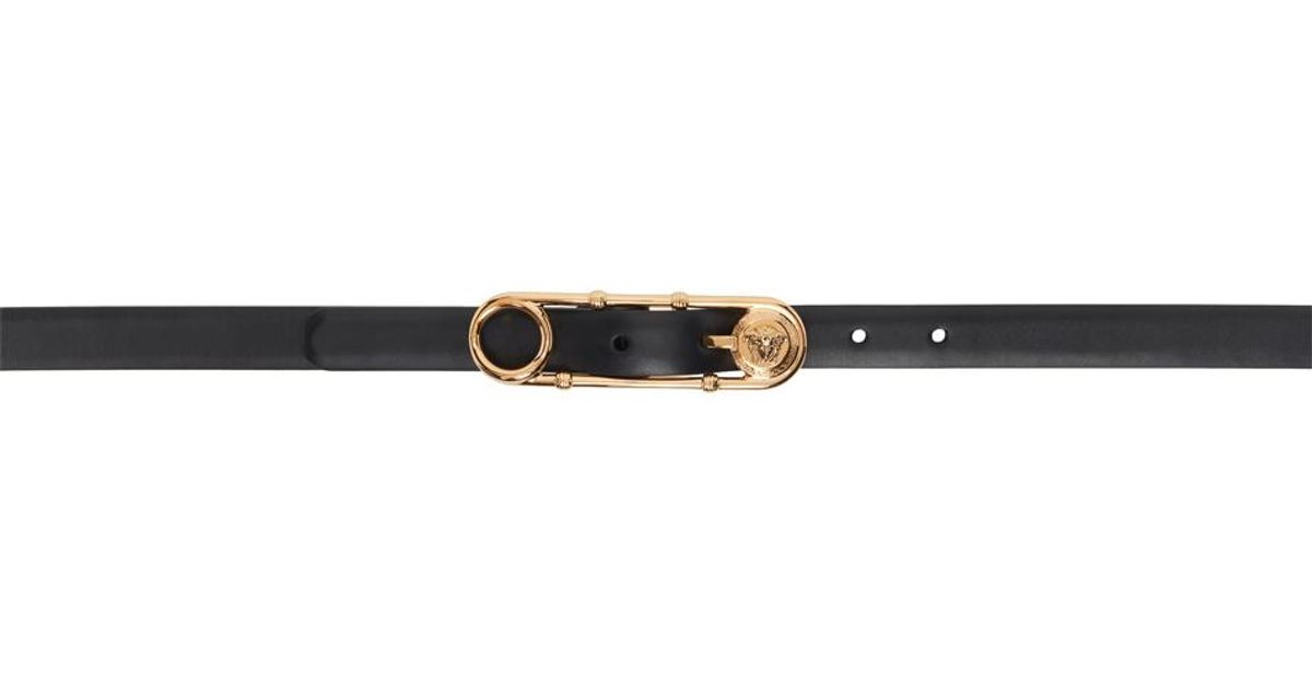 Black versace belt hot sale