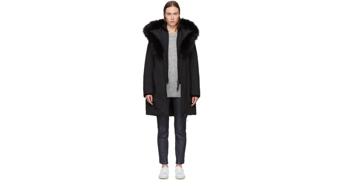 mackage kay coat black