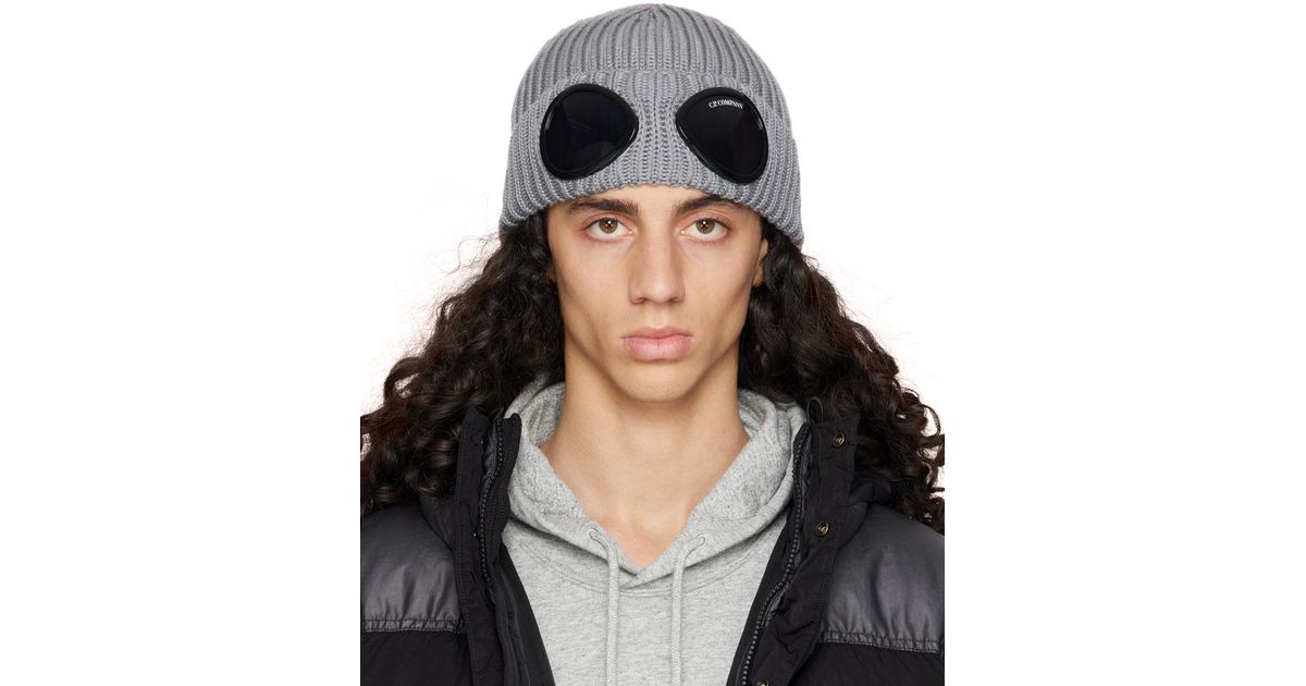 C.P. Company goggle Beanie in Black for Men | Lyst
