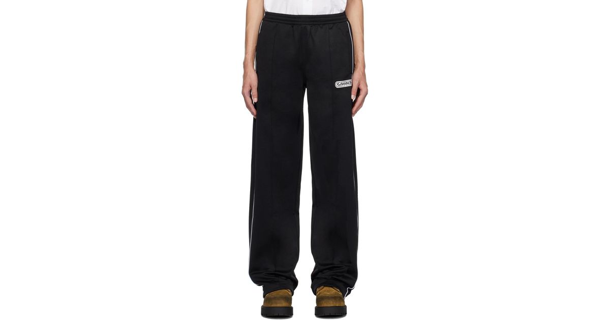Givenchy Printed Track Pants in Black for Men