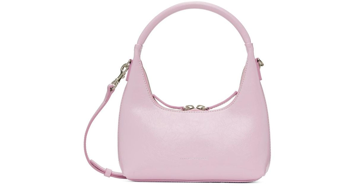 Marge Sherwood Leather Mini Hobo Bag in Pink | Lyst UK
