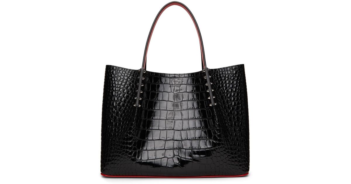 christian louboutin cabarock small tote bag