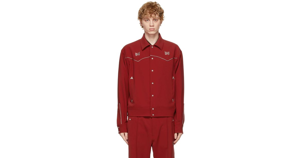 Needles Red Cowboy Jacket for Men - Lyst