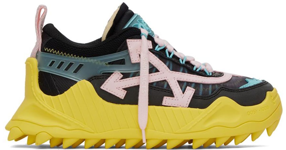 Off-White c/o Virgil Abloh Black & Yellow Odsy 1000 Sneakers | Lyst Canada