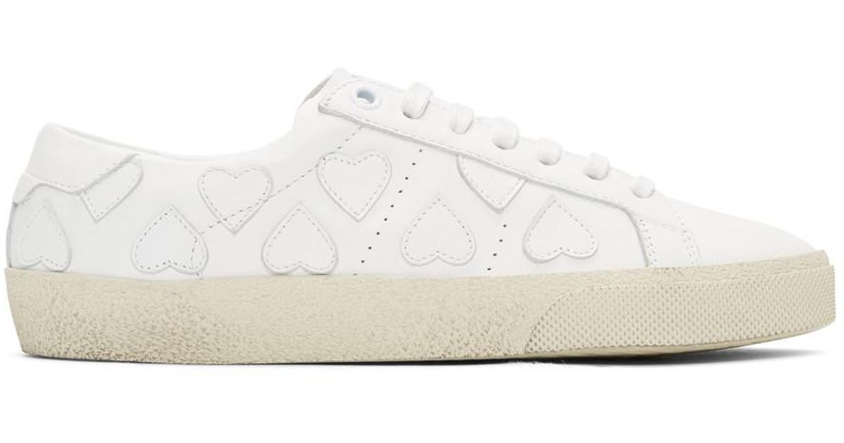 saint laurent heart sneakers