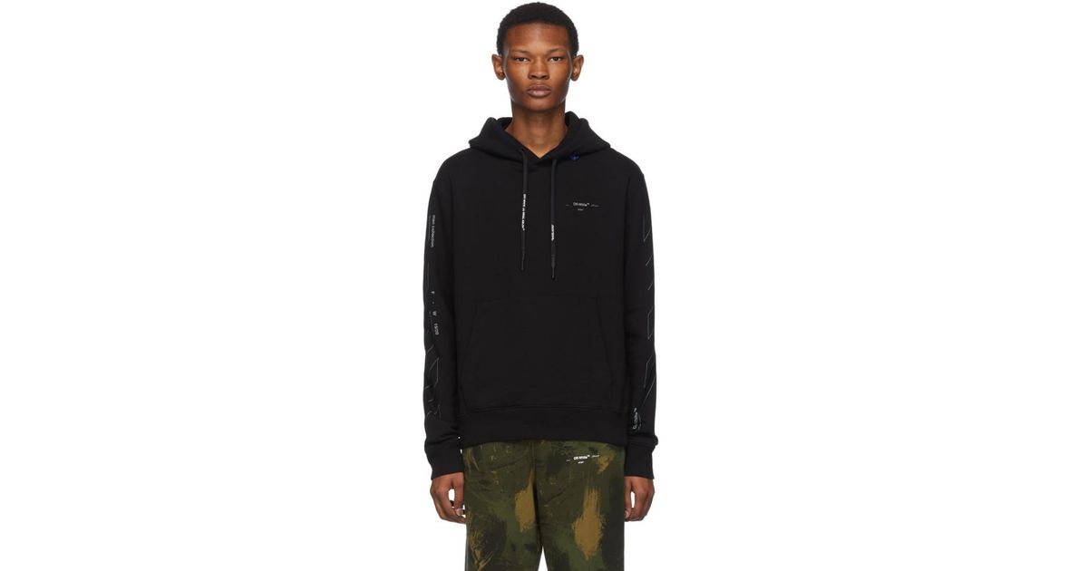 Silver Diag Unfinished Slim Hoodie 