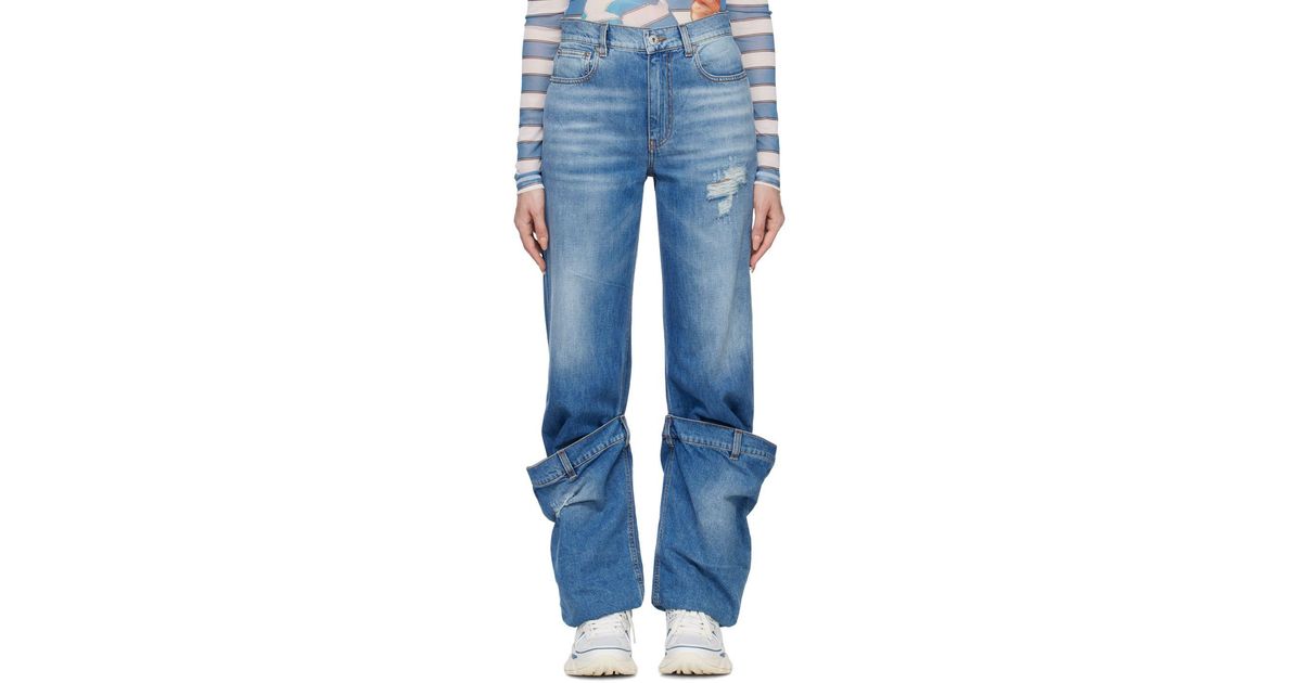 JW Anderson Bucket Jeans in Blue | Lyst