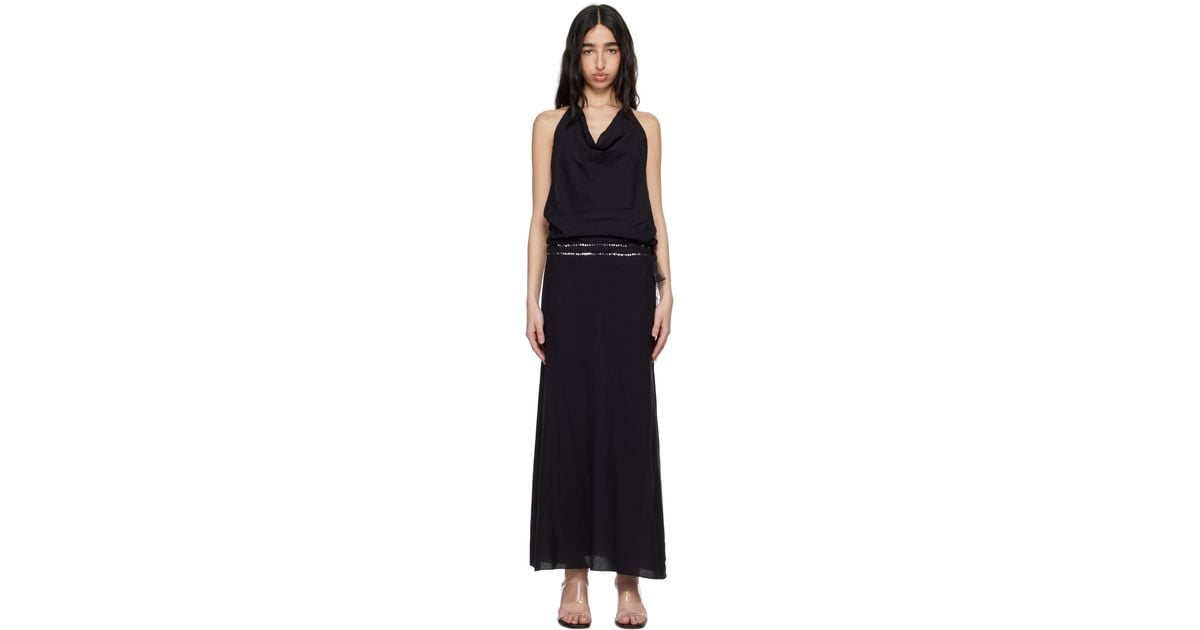 GIMAGUAS Costa Maxi Dress in Black | Lyst