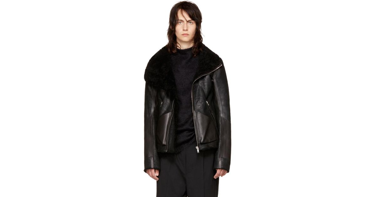 rick owens shearling men