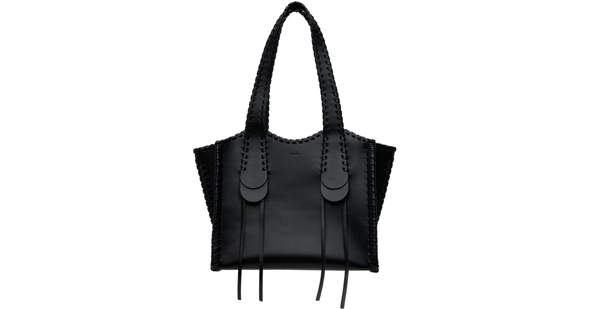 Chloé Medium Mony Tote in Black | Lyst