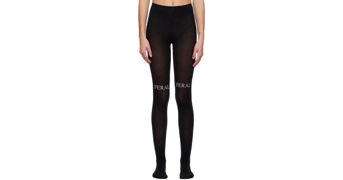 PRAYING Ssense Exclusive 'feral' Tights in Black
