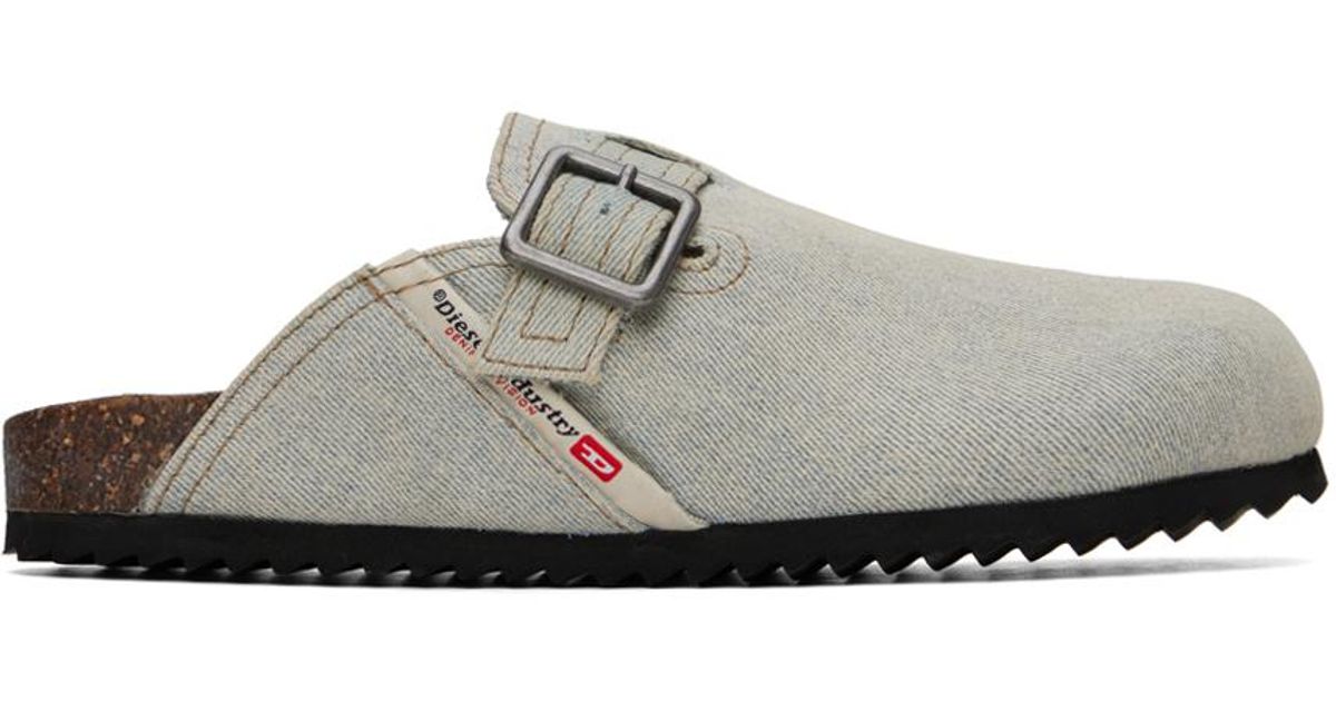 DIESEL D-woodstock X Denim Loafers in Black for Men | Lyst