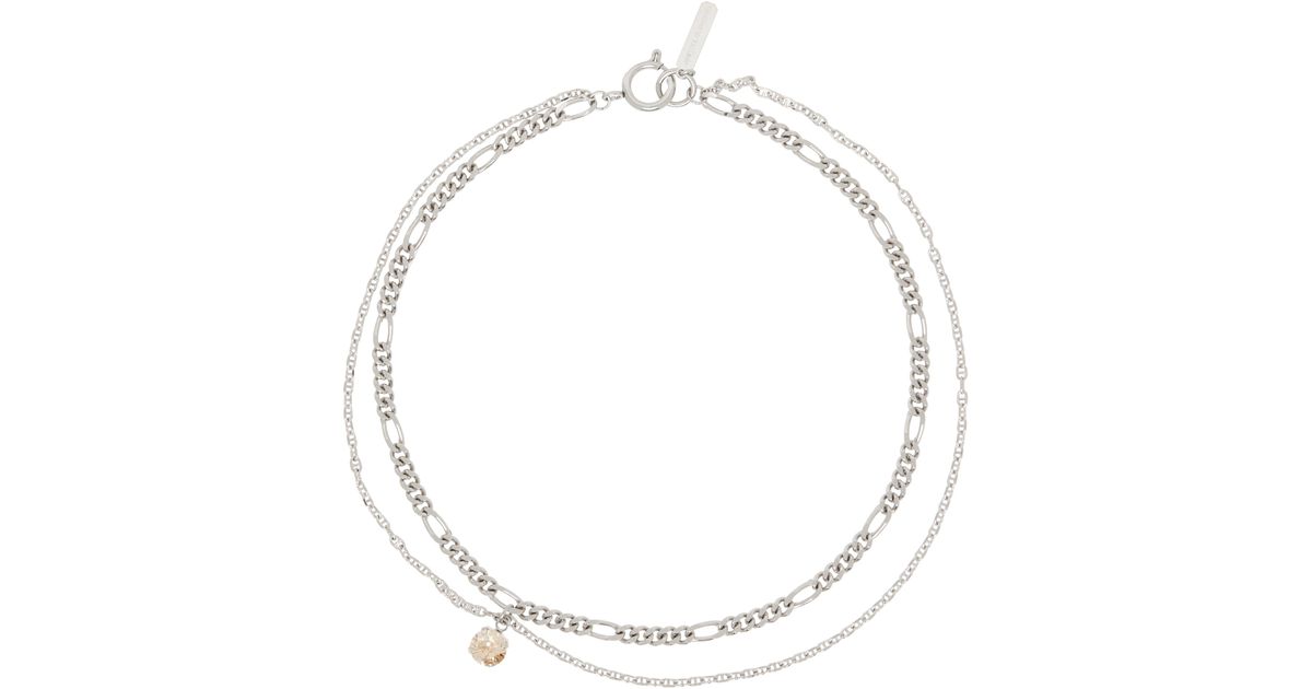 Justine Clenquet シルバー Suzanne ネックレス メタリック | Lyst