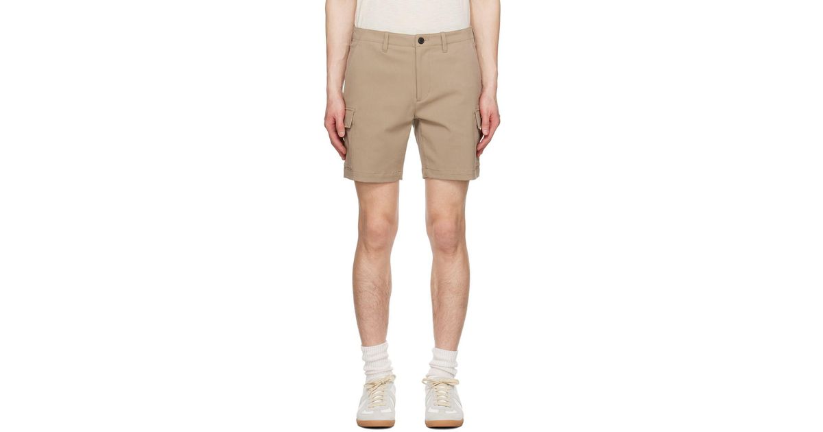 Theory Beige Zaine Cargo Shorts in Natural for Men | Lyst
