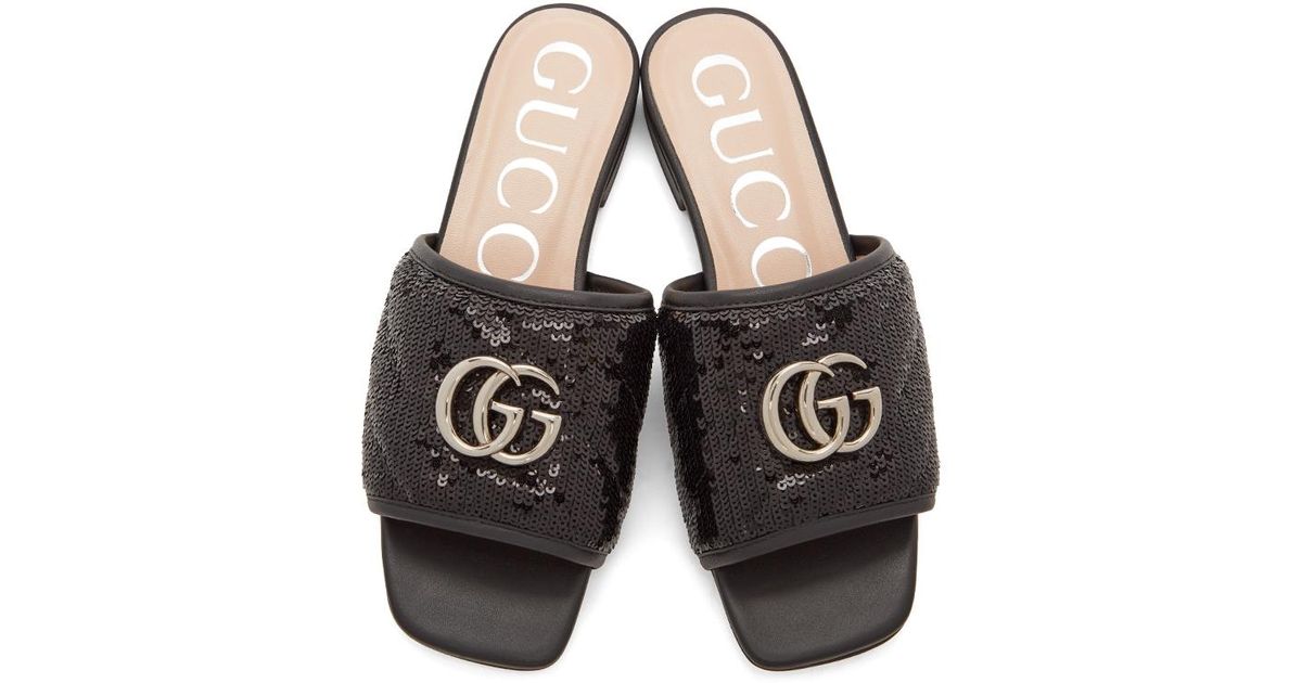 gucci sequin slides