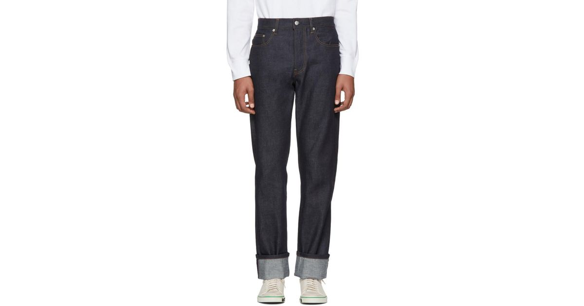helmut lang turn up jeans