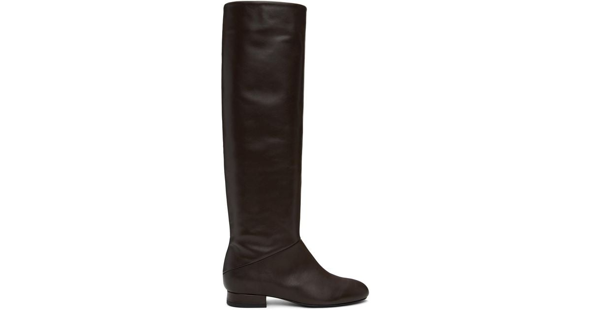 BY FAR Felix Nappa Leather Boots in Black Lyst UK