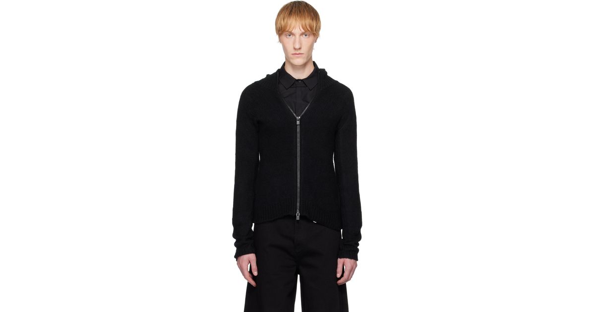 【関税込み】HELIOT EMIL ブラック Inviola カシミヤ フーディ メンズ HELIOT EMIL ブラック Inviola カシミヤ フーディ