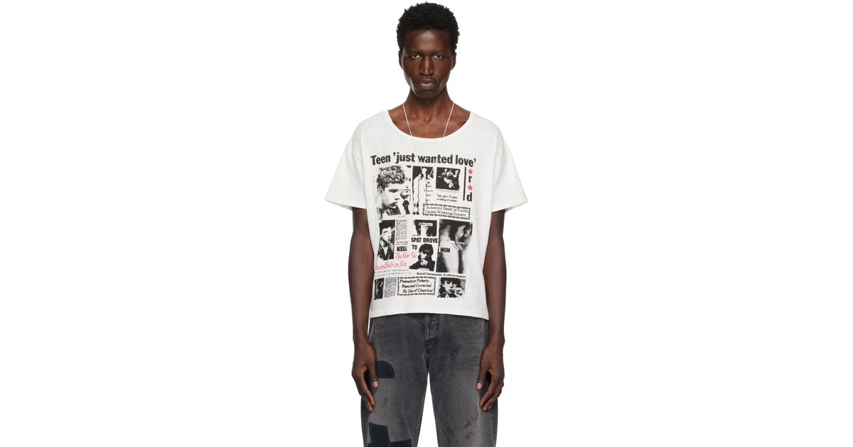 Enfants Riches Deprimes 'Teen Just Wanted Love' T-Shirt in Black