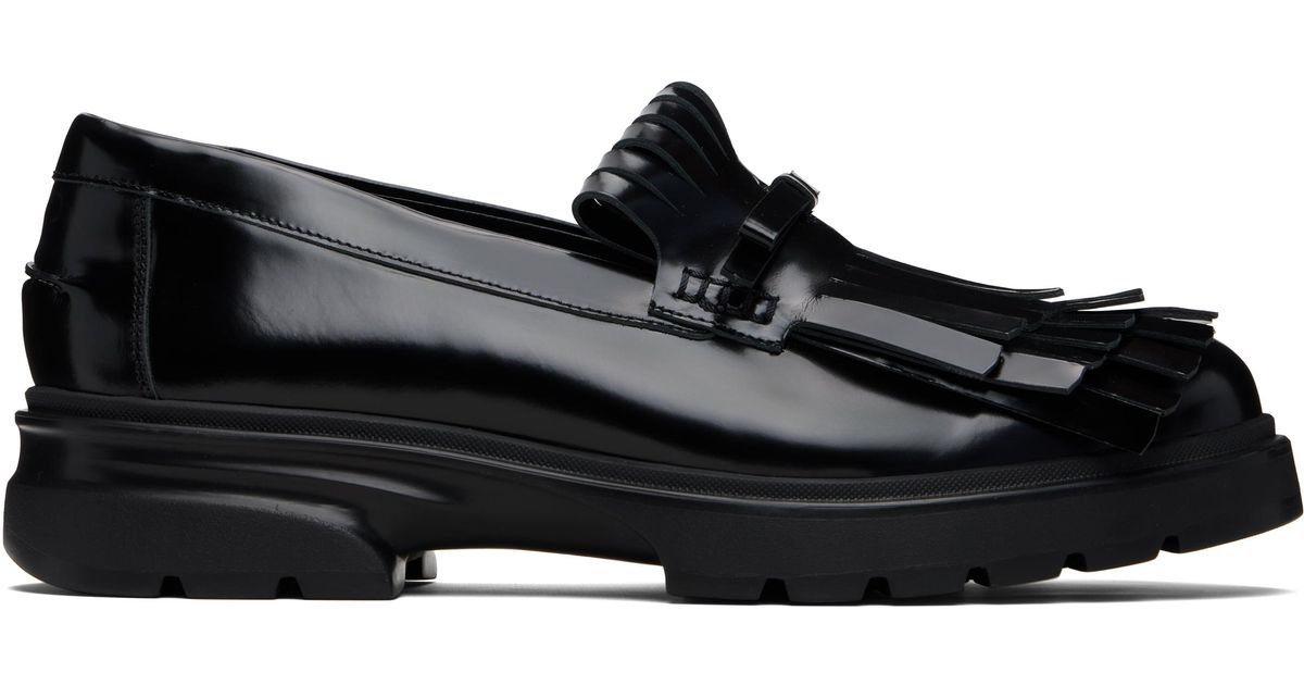 Simone Rocha Low Tracker Fringe Loafers in Black for Men | Lyst UK