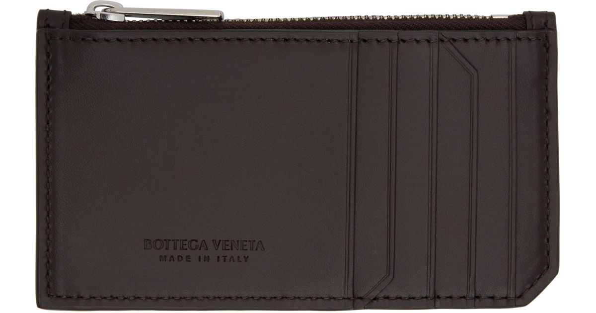 Bottega Veneta Men Two-Tone Leather Intrecciato Card Holder main image 1