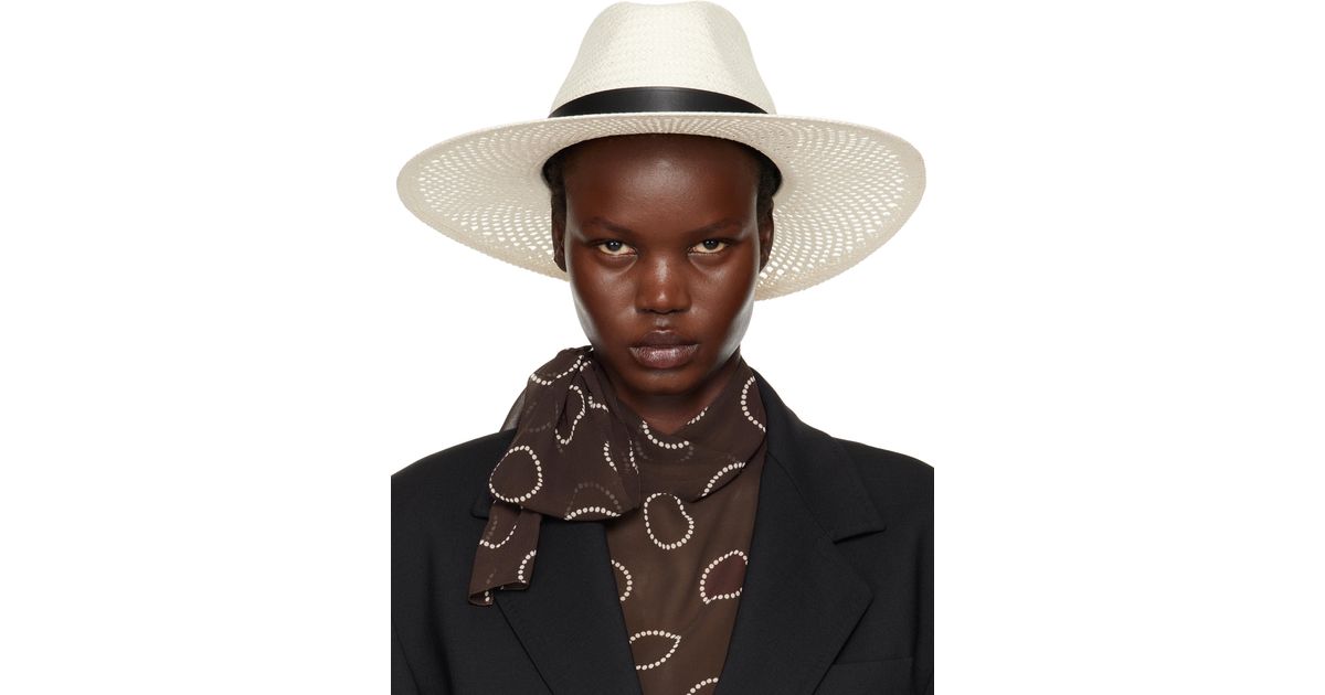 【関税込み】Max Mara ホワイト Sidney パナマハット Max Mara ホワイト Sidney パナマハット ブラウン | Lyst