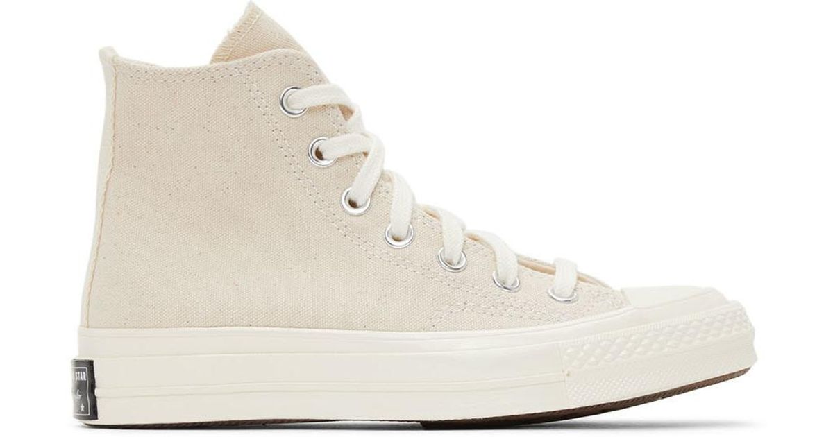 Converse Canvas Chuck 70 High Sneakers in Natural - Lyst