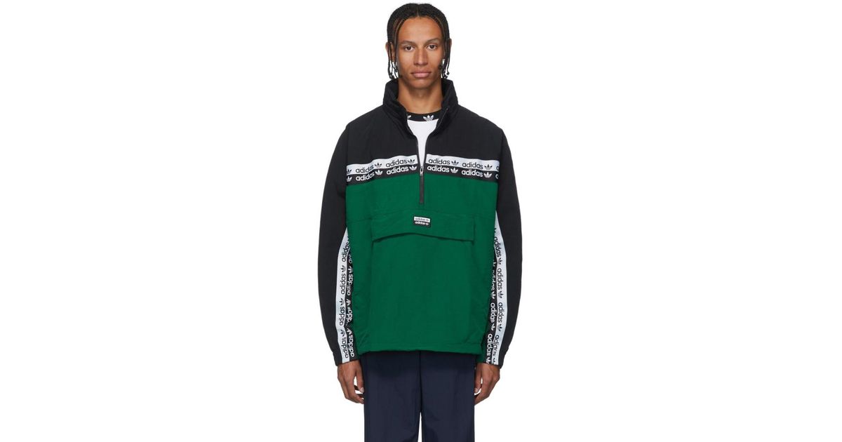 adidas Originals Synthetic Green And Black Ryv Blkd 2.0 Track Jacket for  Men - Lyst