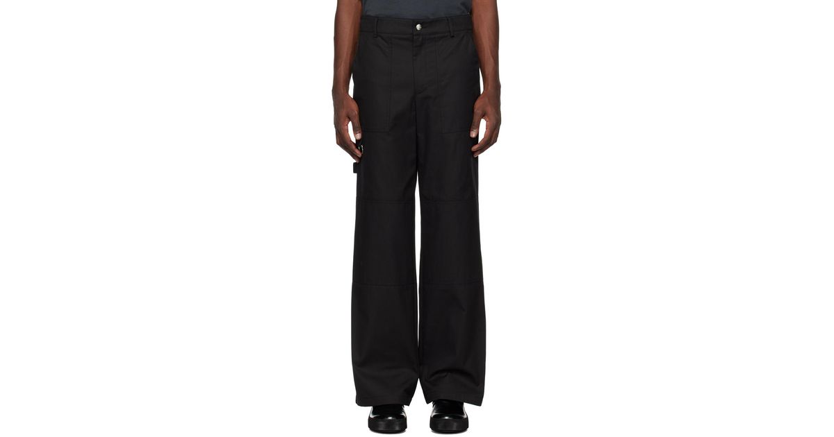 パンツ (DI)VISION BLACK PANTS division (di)vision Black Embroidered Sweatpants | Smart Closet