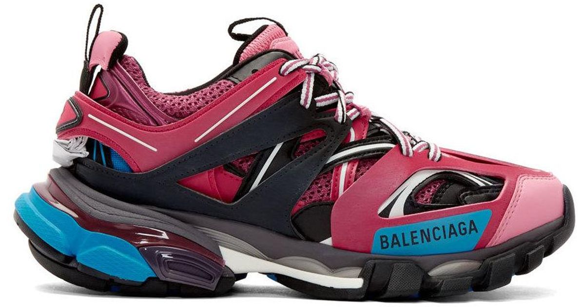 pink track trainers