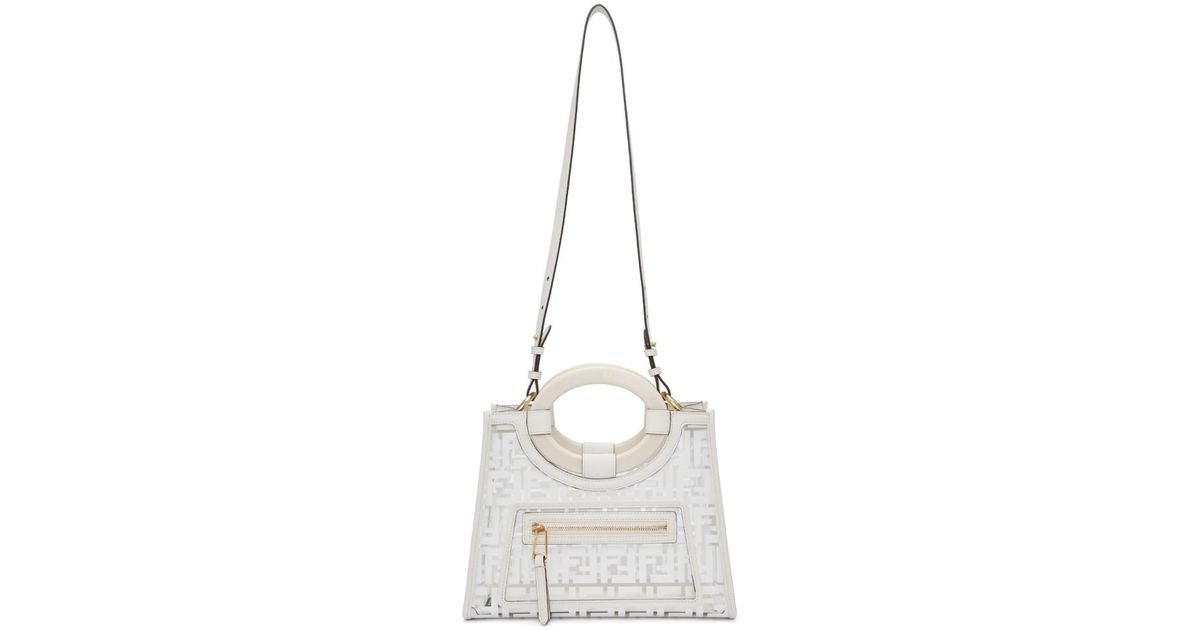 fendi white tote