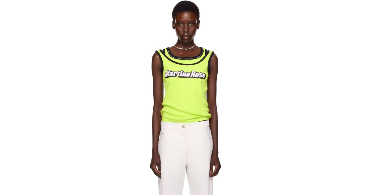 Floral Martine Rose Vest Martine Rose Logo-Print Vest In Blue 33 