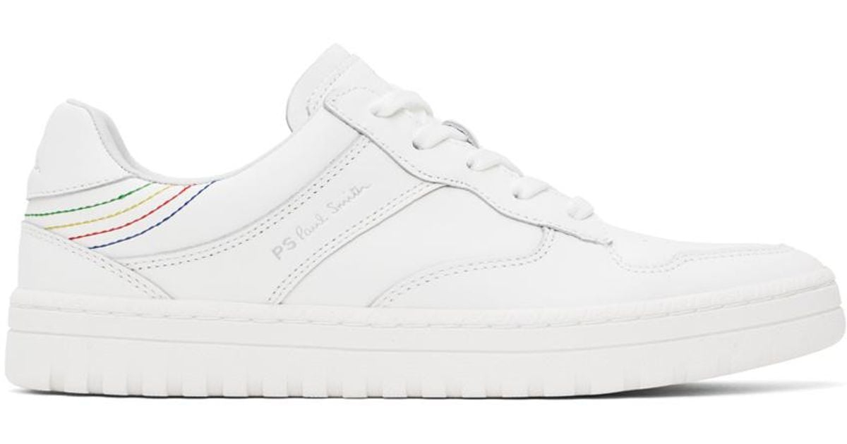 【Paul Smith】Liston レザー スニーカー ホワイト メンズ Paul Smith ホワイト Liston レザースニーカー ブラック